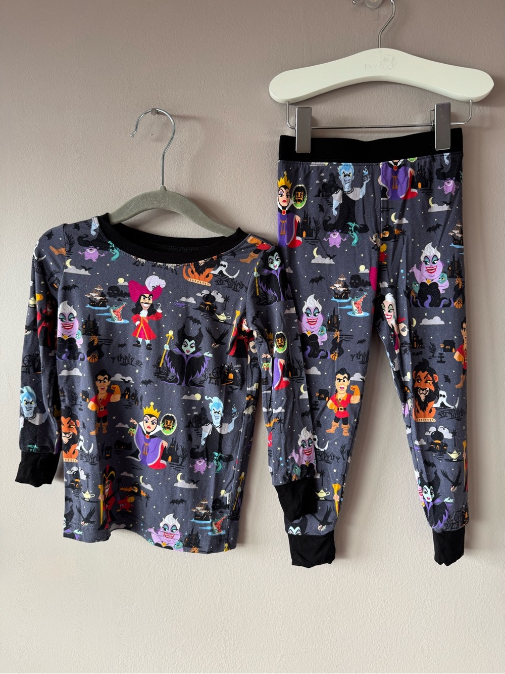 Little Sleepies x Disney Bamboo Disney Villains Long Sleeve PJ Set 18-24 months